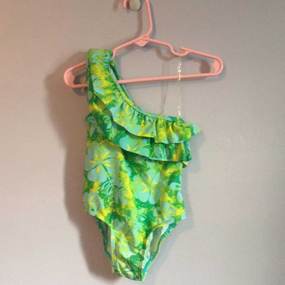 Kids R Us  girls one shoulder ruffle  bathing suit 3T